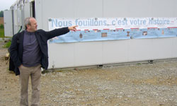 Tournage archéologues à Châteaugiron avec Jean-Luc Bouvret