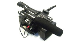 Camra Sony HDV quipe du micro stéréo M/S Audio Technica BP4029